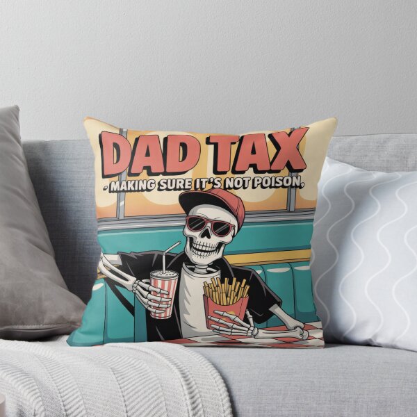 Item preview, Dad Tax Sticker – Funny Skeleton Snack Inspector for Dads designed and sold by grand-shop1.