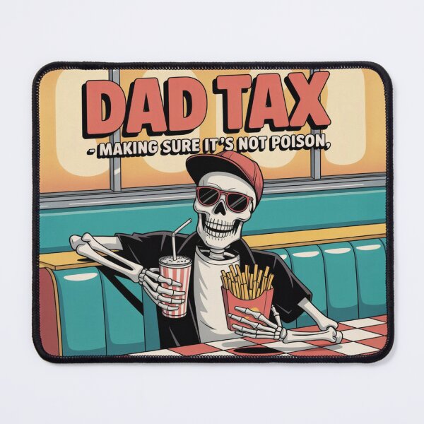 Item preview, Dad Tax Sticker – Funny Skeleton Snack Inspector for Dads designed and sold by grand-shop1.