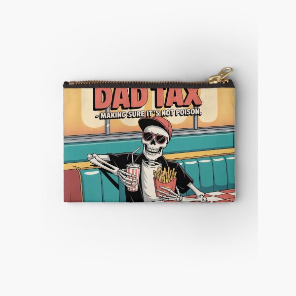 Item preview, Dad Tax Sticker – Funny Skeleton Snack Inspector for Dads designed and sold by grand-shop1.