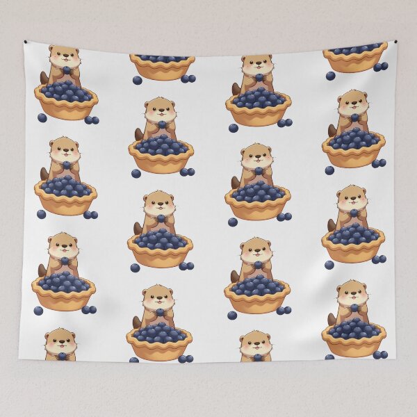 Item preview, Otter and blueberry pie designed and sold by Kimicute.