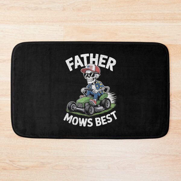 Item preview, Father Mows Best - Funny Skeleton Riding Mower Dad Humor designed and sold by G350.