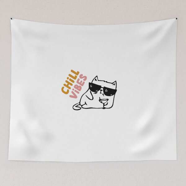 Item preview, Chill Vibes Cat designed and sold by The Athletic  Mindset.