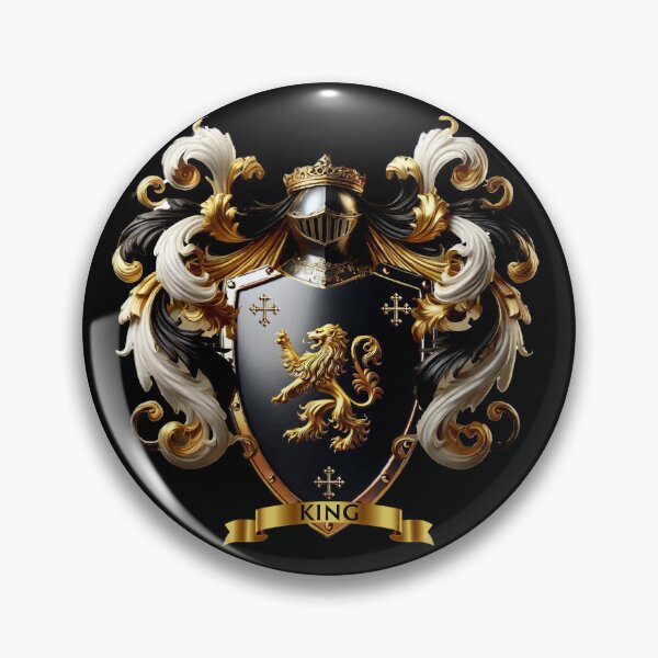 Item preview, King Family Crest  Majestic Emblem of Royal Distinction! designed and sold by Highlandkings.