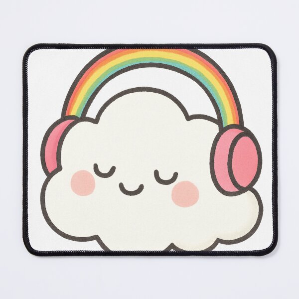 Item preview, Cloud Listening to Rainbow Vibes designed and sold by OpenArt.