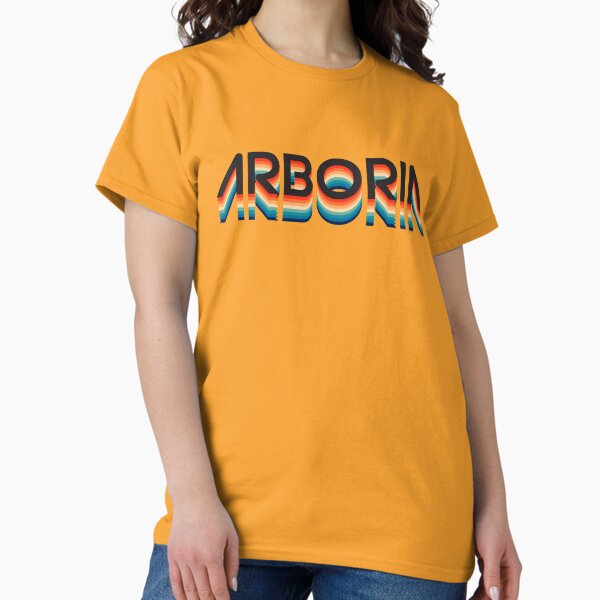 Vista previa del artículo con la obra «Rayas Retro Arboria», diseñado y vendido por muskitt.