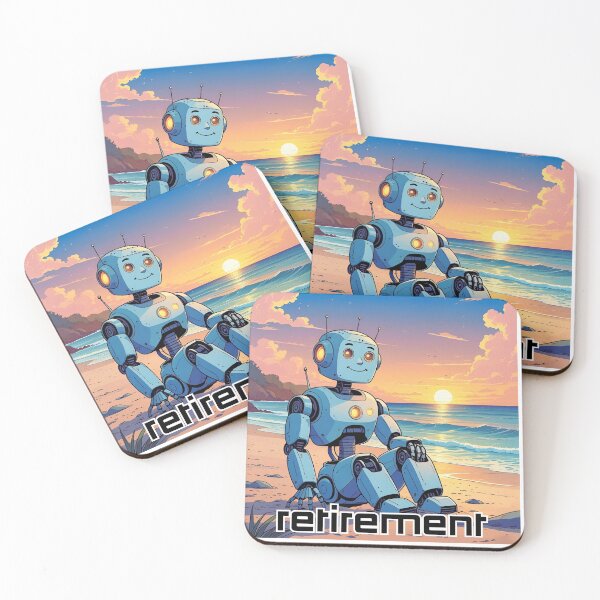 Item preview, Robot on a Sun Drenched Beach Soaking up the Rays! designed and sold by MPC-Mince-Pies.
