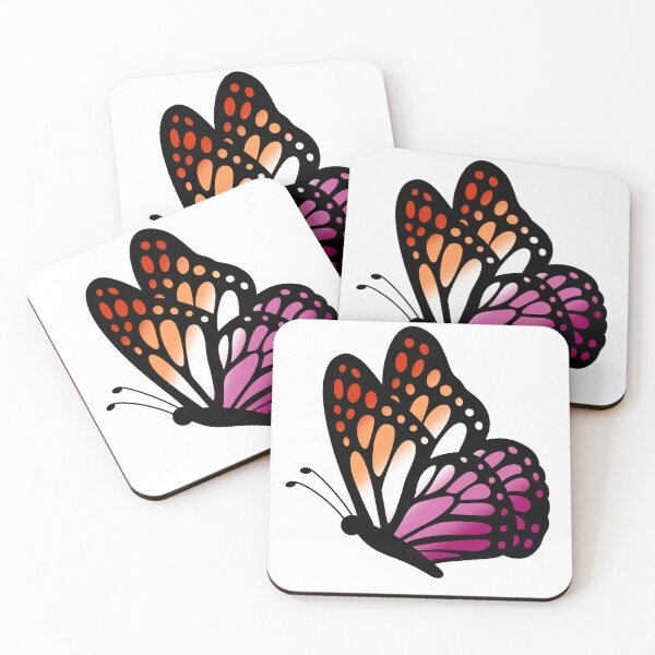 Aperçu de l'œuvre Papillon Lesbienne WLW Pride créée et vendue par MentallyGhost.