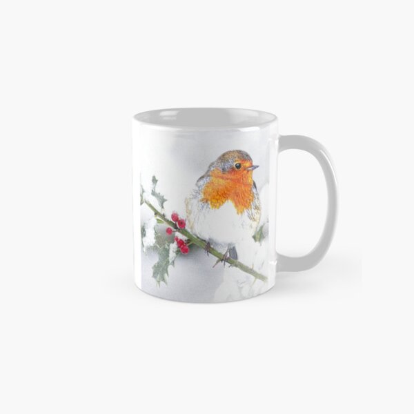 Item preview, European English Robin Bird Winter designed and sold by countrymouse.