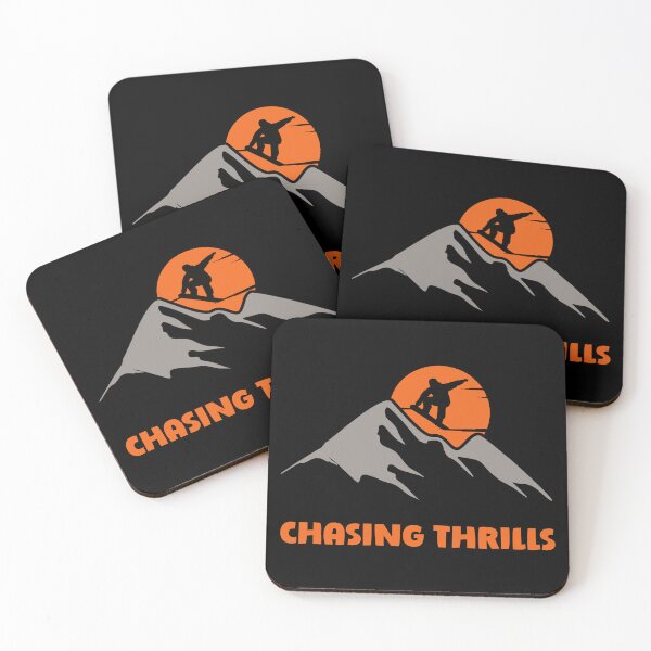 Item preview, Snowboard Winter Mountains Chasing Thrills Design  designed and sold by LovelyHappyGift.