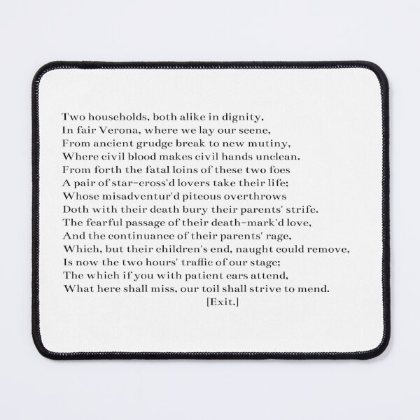 Item preview, Romeo and Juliet- Prologue designed and sold by ChandlerLasch.
