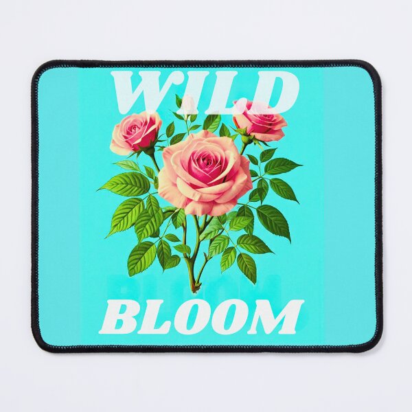 Item preview, Wild Bloom: Vibrant Pink Roses on Bright Teal designed and sold by Real Love.