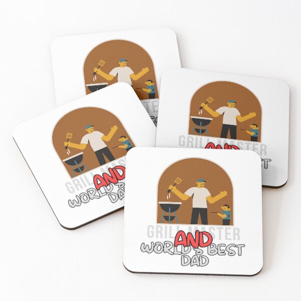 Item preview, Grill Master AND World’s Best Dad – Funny Father’s Day BBQ Gift designed and sold by Homecrate01.