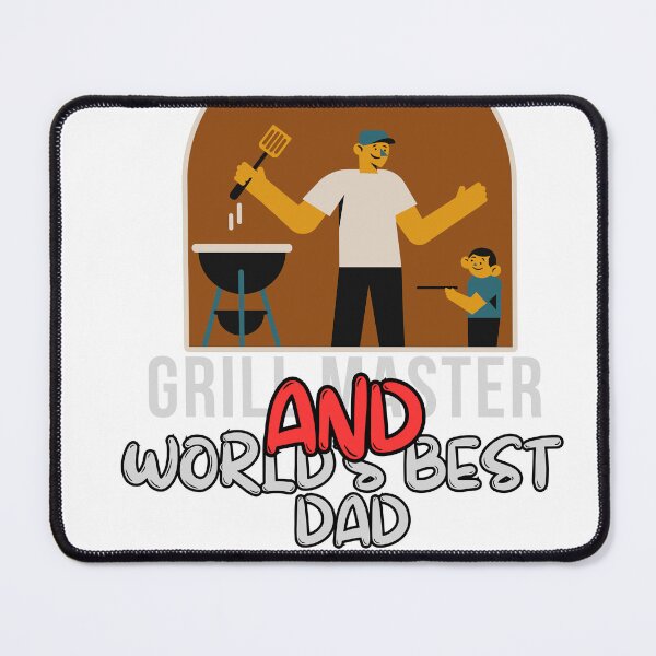 Item preview, Grill Master AND World’s Best Dad – Funny Father’s Day BBQ Gift designed and sold by Homecrate01.