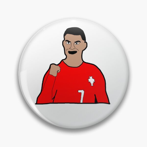 Item preview, Cristiano Ronaldo Funny Clay Caricature – no text in the background designed and sold by hussarski.