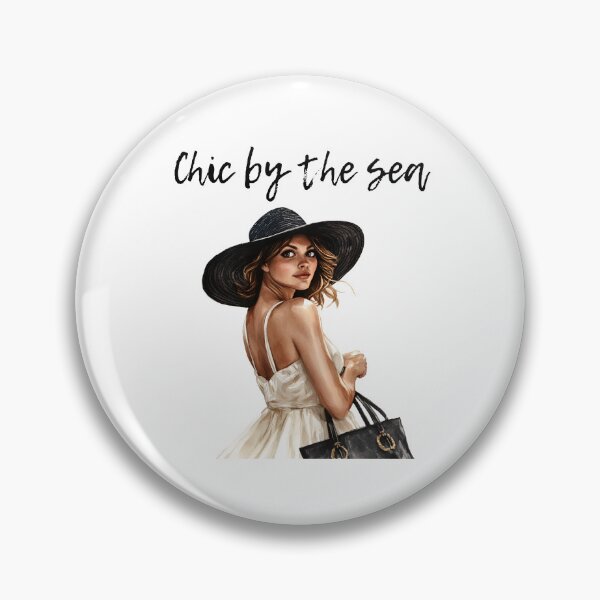 Item preview, Chic by the Sea – Coastal Fashion Girl designed and sold by Ela-graphicwiz.