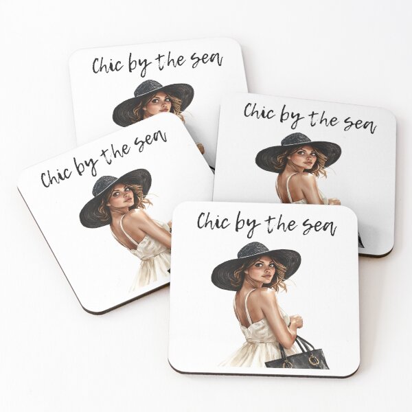 Item preview, Chic by the Sea – Coastal Fashion Girl designed and sold by Ela-graphicwiz.