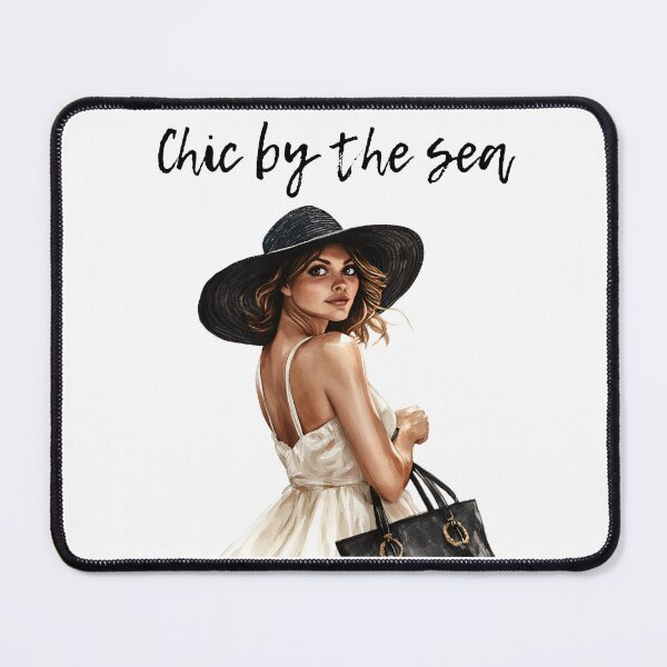 Item preview, Chic by the Sea – Coastal Fashion Girl designed and sold by Ela-graphicwiz.