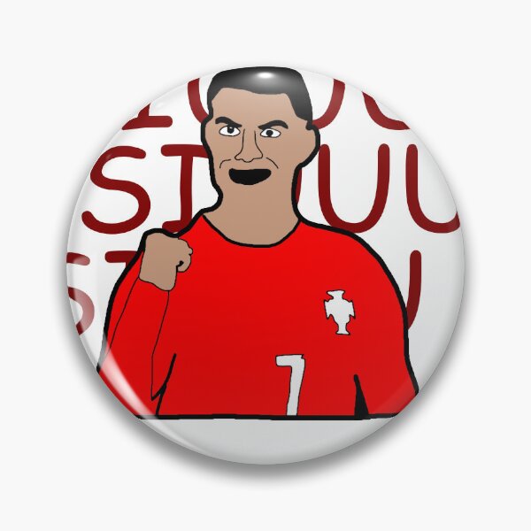 Item preview, Cristiano Ronaldo Funny Clay Caricature – Meme Style Design designed and sold by hussarski.