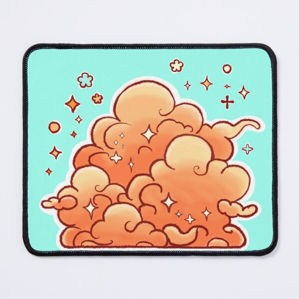 Item preview, Orange Chibi Clouds designed and sold by DarkRoastDragon.