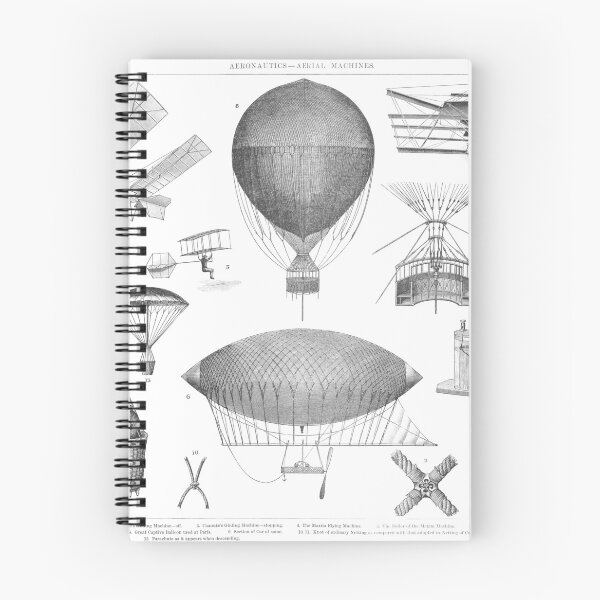 Item preview, Aeronautics - Aerial Machines, Mechanical Illustration designed and sold by LandreyDesigns.