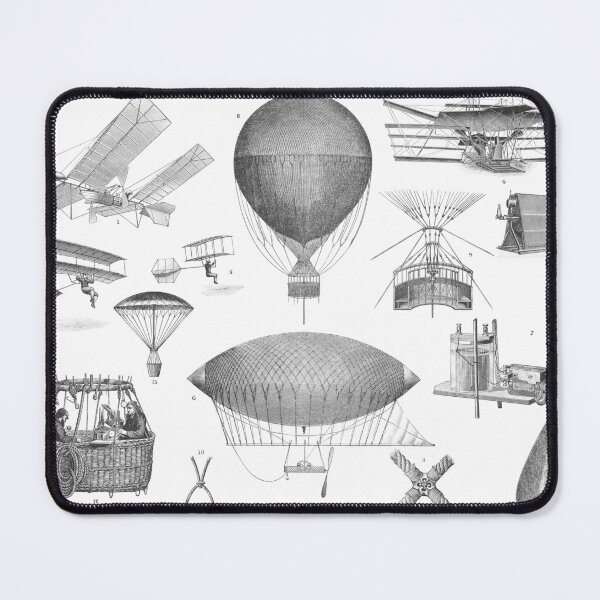 Item preview, Aeronautics - Aerial Machines, Mechanical Illustration designed and sold by LandreyDesigns.