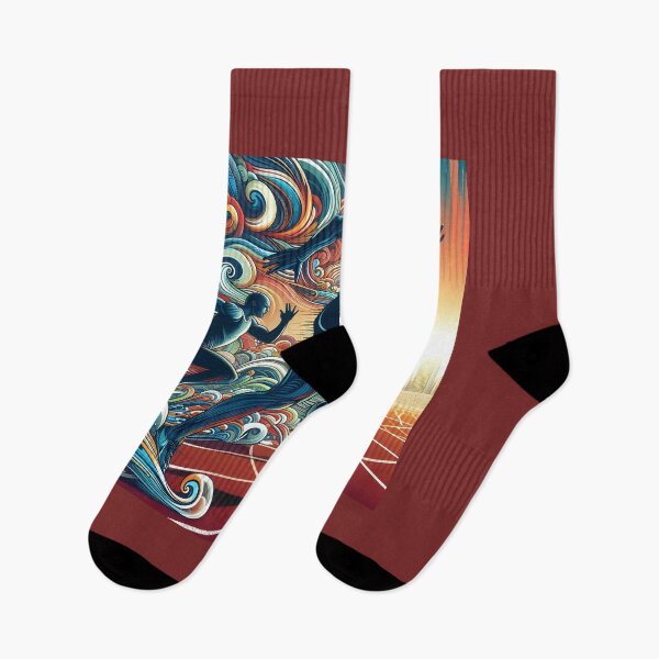 Item preview, Velocity Surge – Abstract Runners in Motion designed and sold by DreamMandalas.