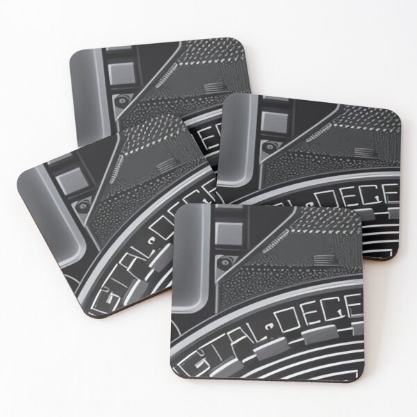 Item preview, Grayscale Grid Captures Machine Precision designed and sold by rilukama.