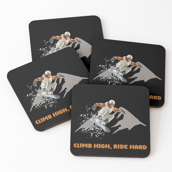 Item preview, Snowboard Winter Mountains Climb High, Ride Hard Design  designed and sold by LovelyHappyGift.