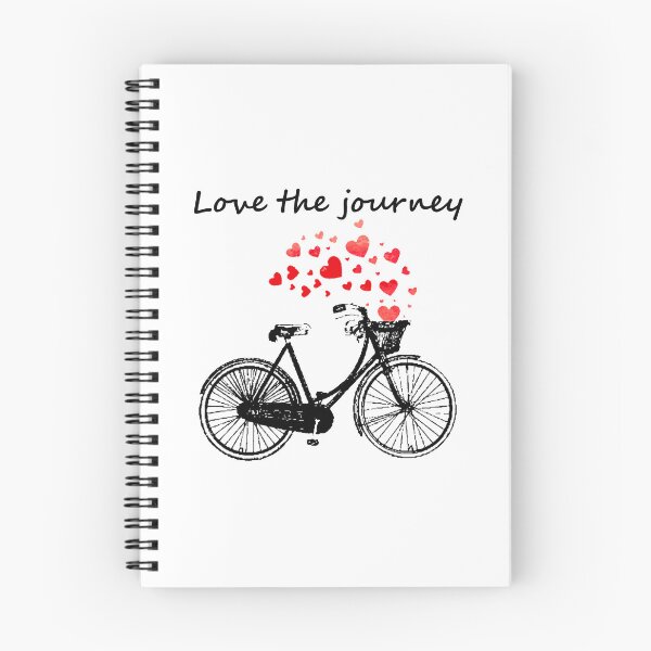 Item preview, Love the Journey Inspirational Vintage Bike Hearts  designed and sold by countrymouse.