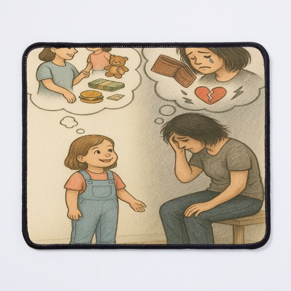 Item preview, She Thinks I’m Strong – Parental Strength Mental Load Art designed and sold by Neovibe Print.
