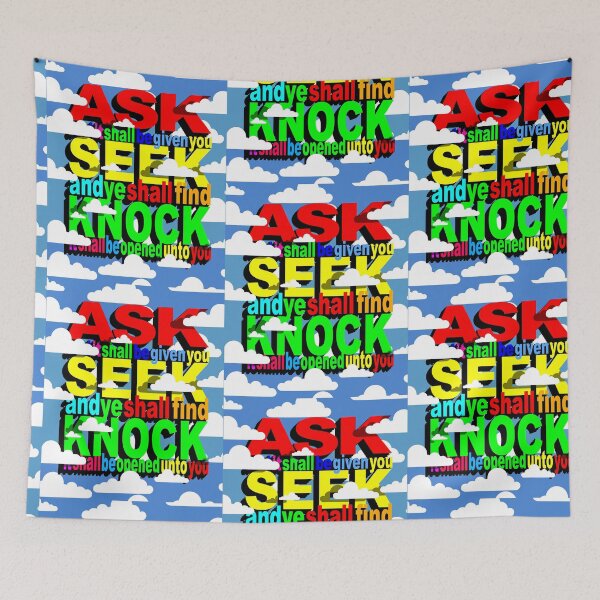 Item preview, ASK SEEK KNOCK designed and sold by Calgacus.
