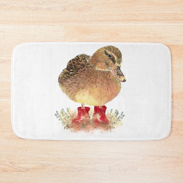 Item preview, Cute Little Duck in Red Rubber Boots Fun designed and sold by countrymouse.