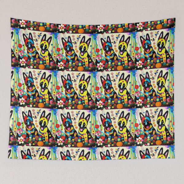 Item preview, German Shepherd dog in a fantastic forest. designed and sold by Natalia-Vlad.