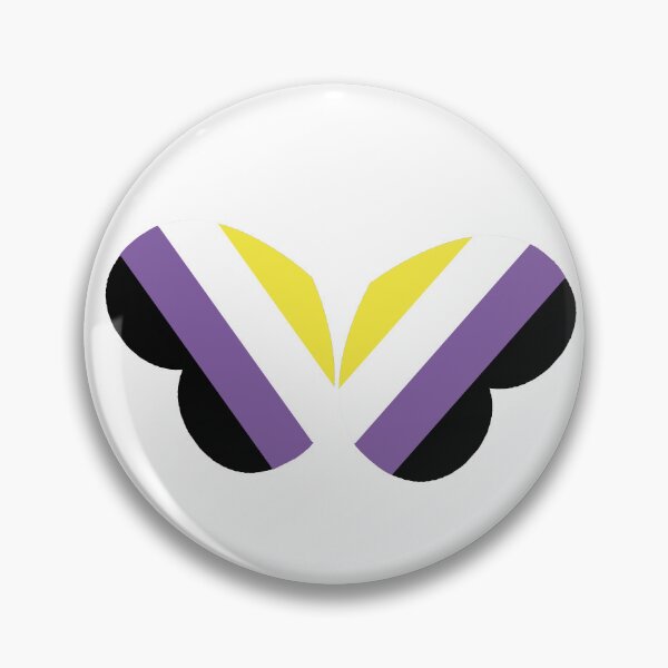 Item preview, Nonbinary flag butterfly pride hearts LGBT designed and sold by KimOnO644.