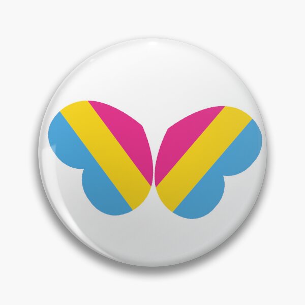 Item preview, Pansual flag butterfly pride hearts LGBT designed and sold by KimOnO644.