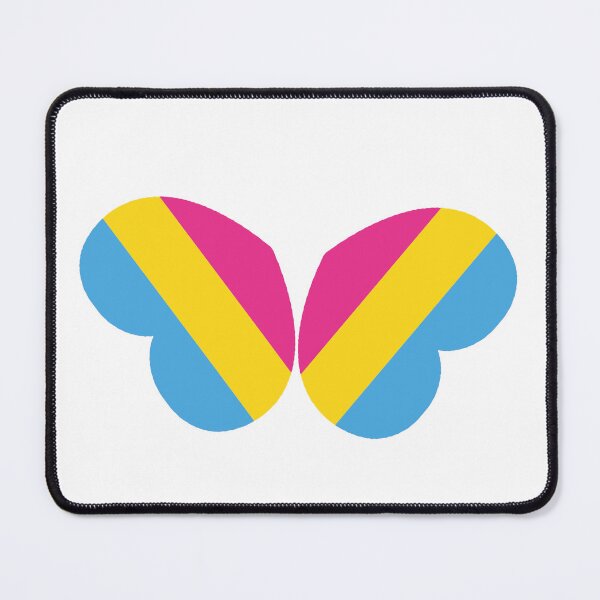 Item preview, Pansual flag butterfly pride hearts LGBT designed and sold by KimOnO644.