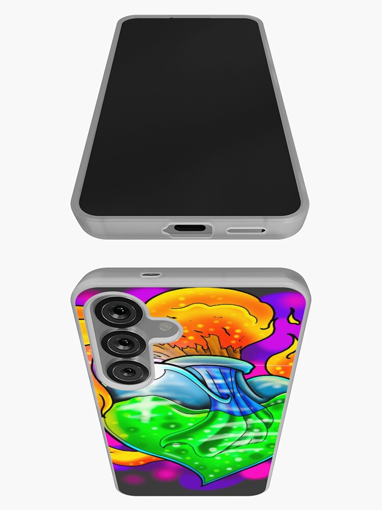 Thumbnail 3 of 4, Samsung Galaxy Phone Case, This heart is on fire designed and sold by Shawntatsurmom.