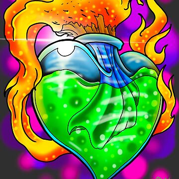 Artwork thumbnail, This heart is on fire by Shawntatsurmom