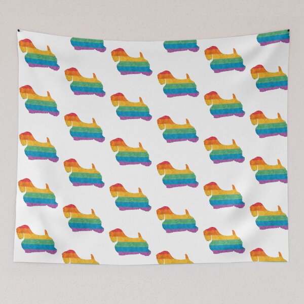Item preview, Rainbow Pride Sealyham Terrier designed and sold by Spinyflowerart.