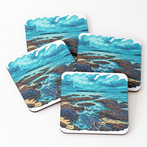 Item preview, Tidal Shoreline | Kume Island Okinawa - Dynamic Island Coast designed and sold by GEEEN.