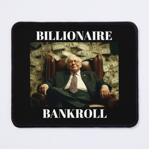 Item preview, WARREN BUFFETT sitting with his BILLIONS - Stock Market Trading Billionaire Bankroll designed and sold by Lidoverse.