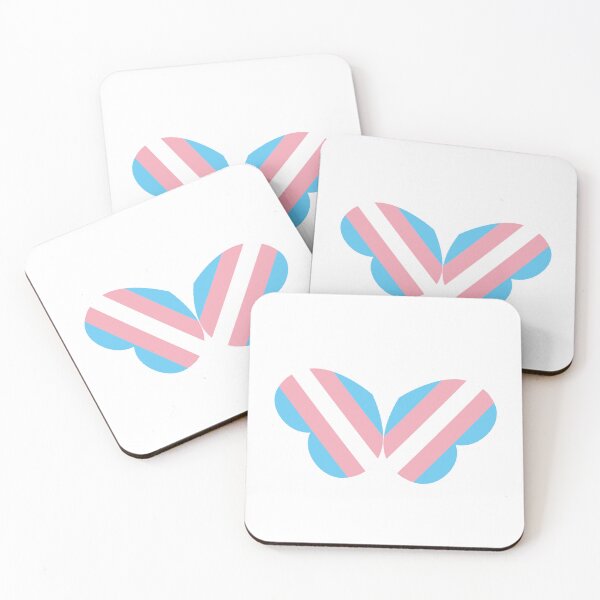 Item preview, Transgender flag butterfly pride hearts LGBT designed and sold by KimOnO644.
