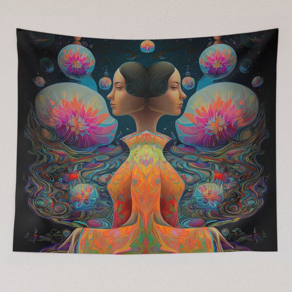 Item preview, Dual Reflections: A Psychedelic Awakening designed and sold by bloorose.