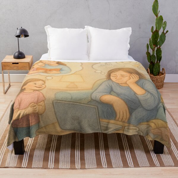 Item preview, She Thinks I’m Always Here – Quiet Struggle Parental Art designed and sold by Neovibe Print.