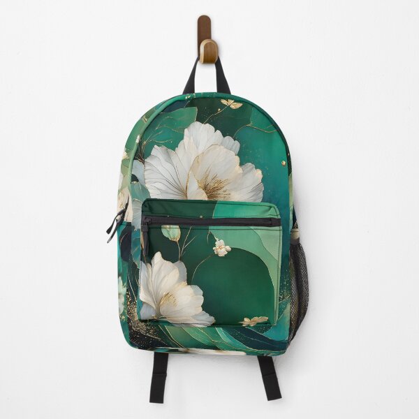 Item preview, Mid Century Botanical Retro Geometric Leaves Florals Green designed and sold by Prints and Lifestyle.