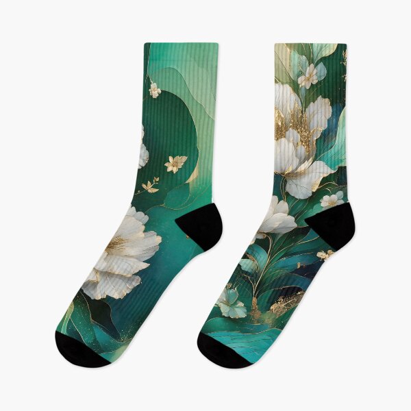 Item preview, Mid Century Botanical Retro Geometric Leaves  Florals   Green designed and sold by Prints and Lifestyle.