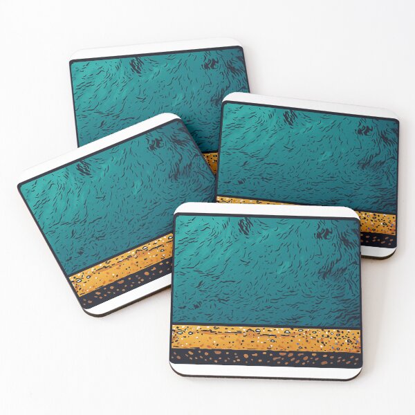 Item preview, Tropical Estuary from the Bridge | Minimalist River View - Coastal Calm designed and sold by GEEEN.