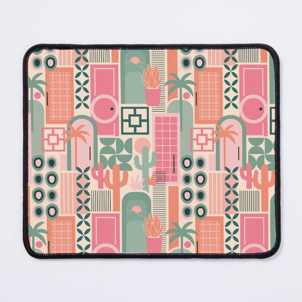 Item preview, Palm Springs - Desert Facades and Forms in Orange + Pink + Green designed and sold by Lynne Adams.