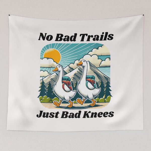 Item preview, Hiking Lover Hiker Silly Goose No Bad Trails Just Bad Knees designed and sold by cawtoon.