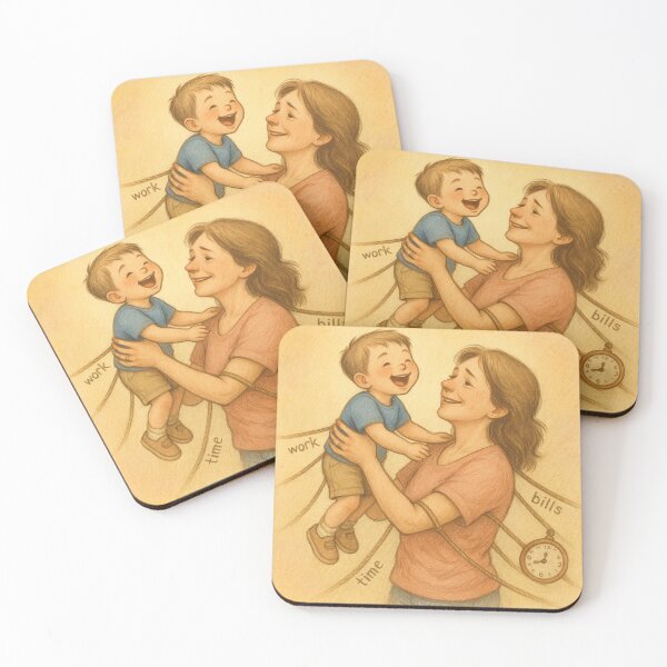 Item preview,  Barely Holding On – Parenting Mental Load Quote Art designed and sold by Neovibe Print.